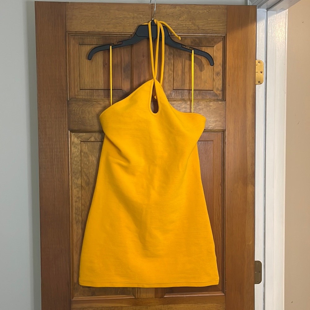 C/MEO Collective halter mini dress